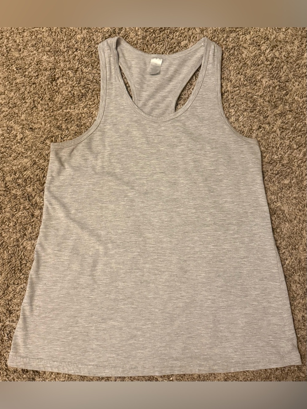 west loop Heather Gray Racerback Tank Top